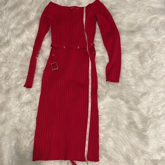 Red sweater dress medium - Picture 3 of 4